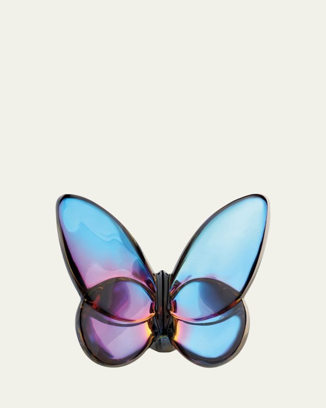 2.5" Lucky Crystal Blue Scarabee Butterfly